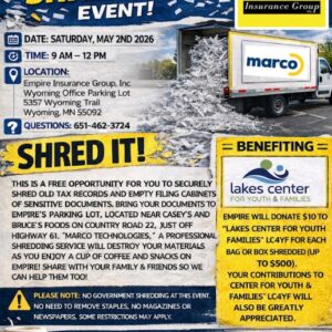 Empire Insurance Shredding Event
